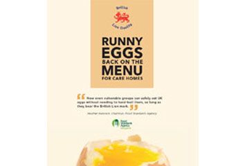 Runny eggs back on the menu for care homes