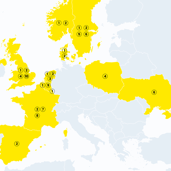 Salmonella - shell egg outbreaks & recalls map 1
