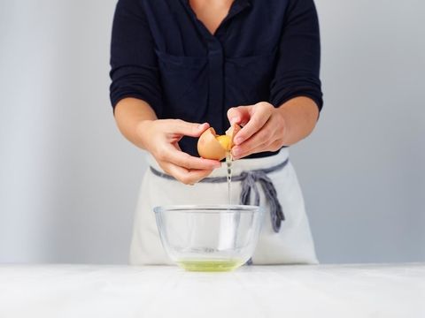 Separating egg whites