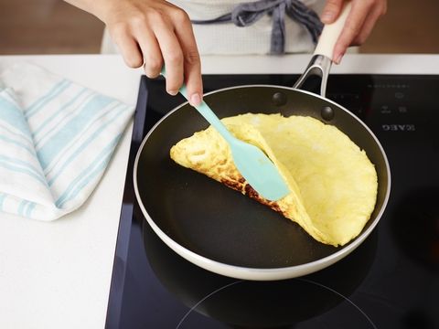 Flipping an omelette