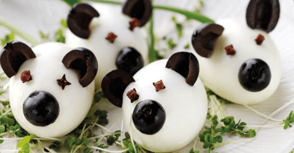 Stuffed boiled mice