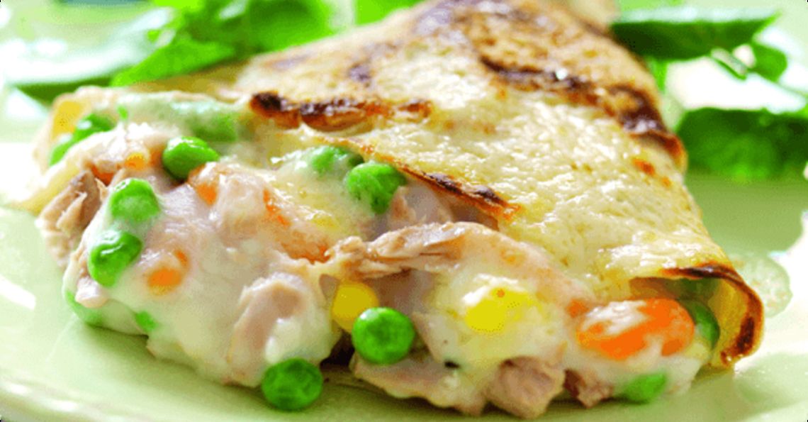 Tuna and vegetable pancakes