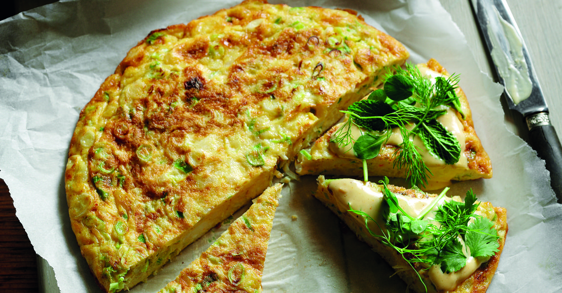 Crab frittata