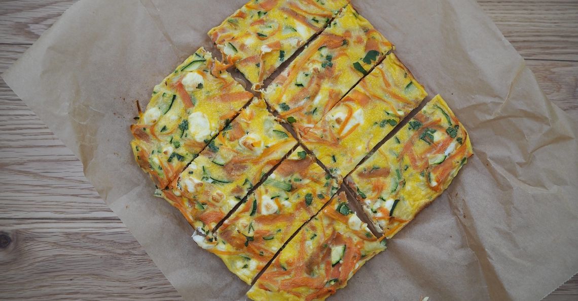 Lottie's energising and tasty egg slices