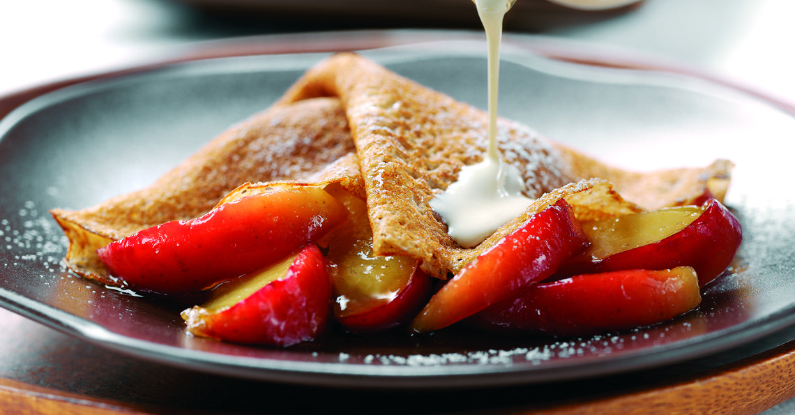 Apple and cider pancakes