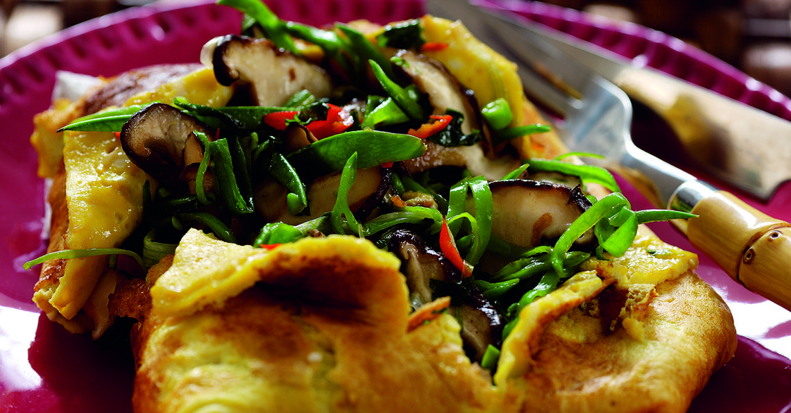 Chinese vegetable omelette