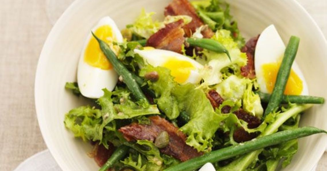 Gizzi Erskine's old school frisée, bacon and egg salad