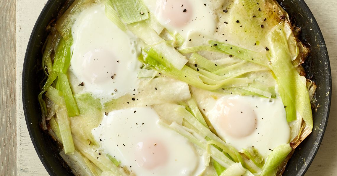 The Chiappas' egg and leek bake