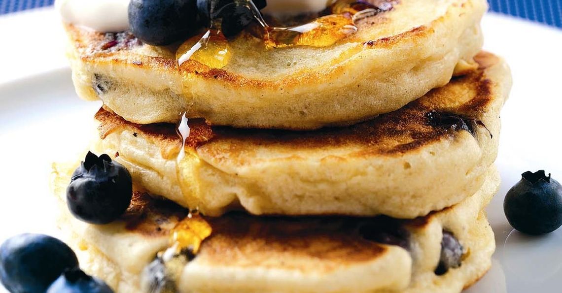 Blueberry pancakes