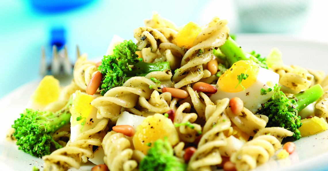 Egg and broccoli pasta