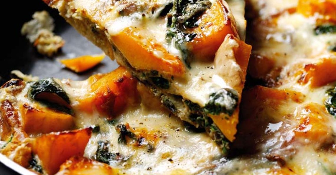 Spinach and squash frittata