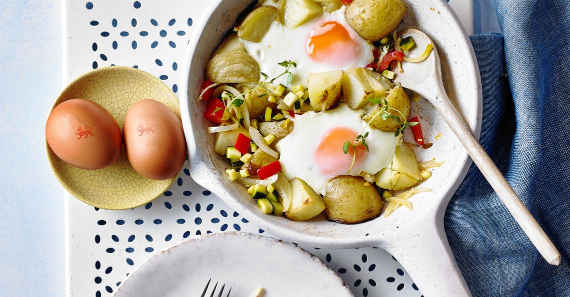 one-pan egg and veg