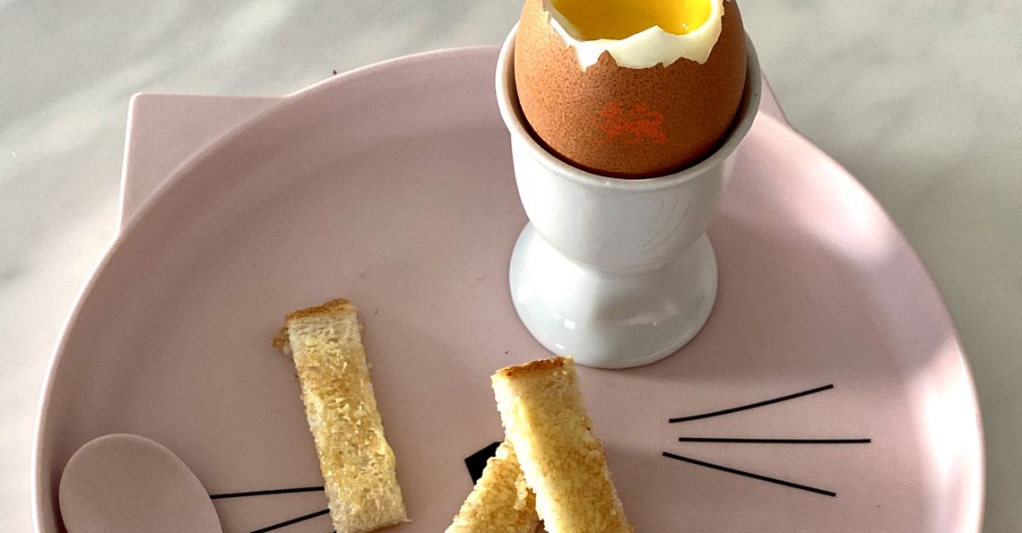 Baby’s first dippy egg and soldiers