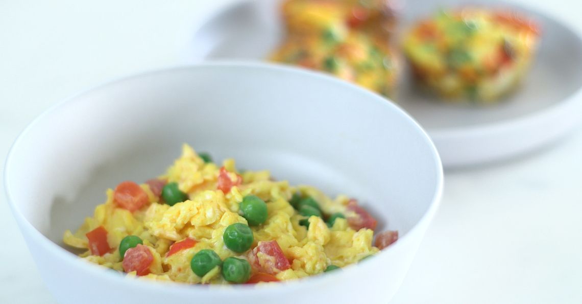 Scrambled egg with veg