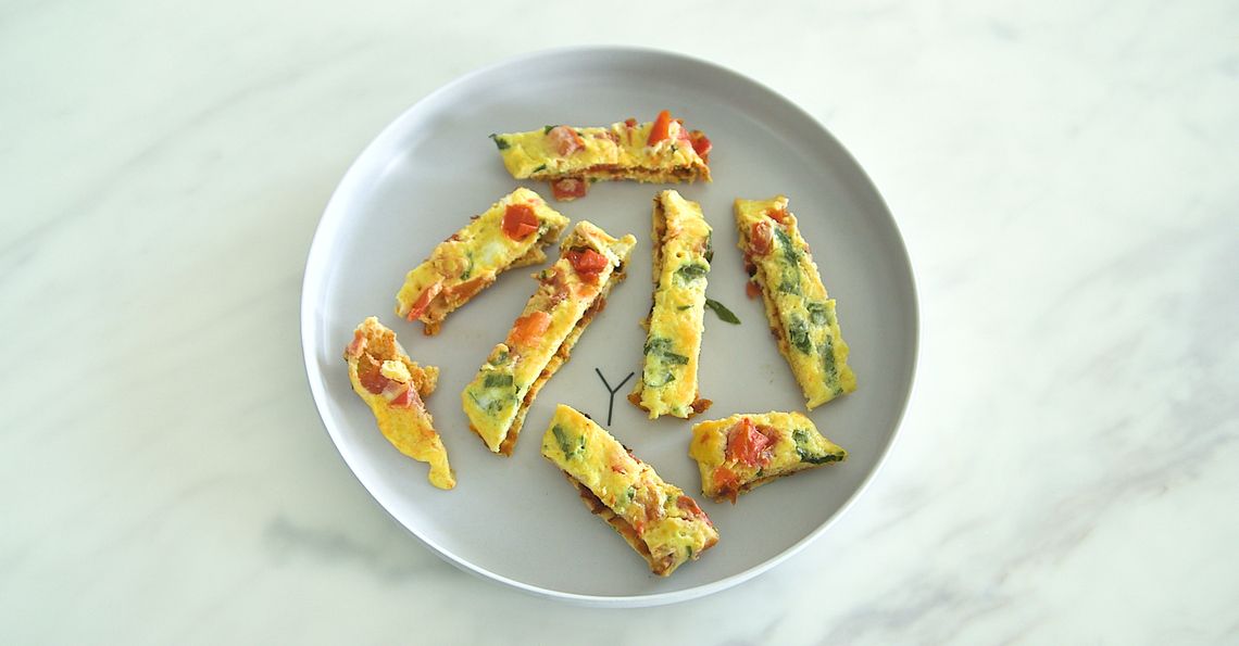 Omelette fingers