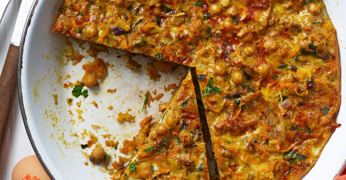 Veggie and chickpea frittata