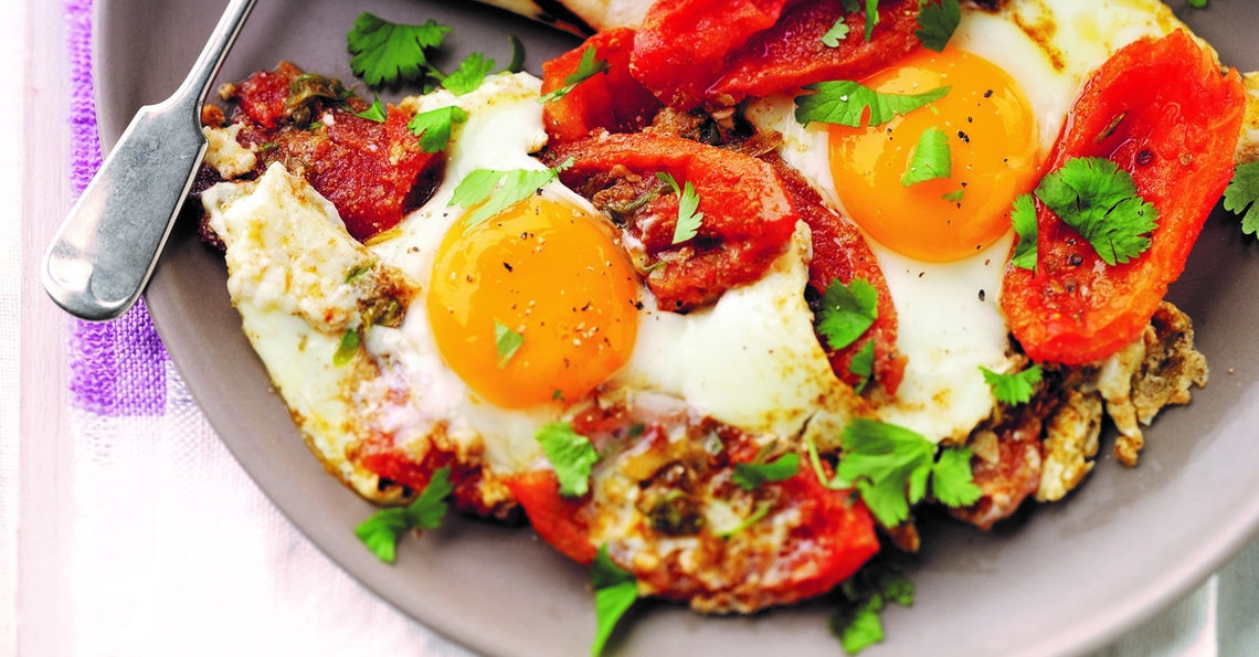 Moroccan spiced eggs