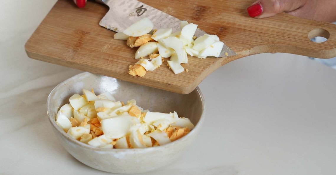 Chopped eggs