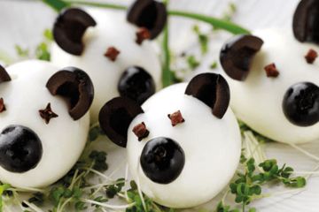 Stuffed boiled mice