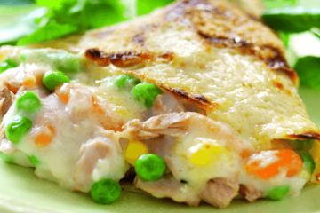 Tuna and vegetable pancakes