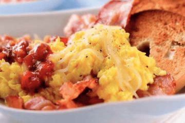 Scrambled sizzling salsa style eggs