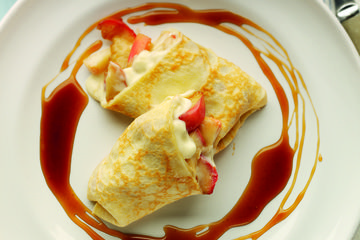 Toffee Apple Crêpes