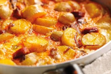 Spanish omelette with chorizo