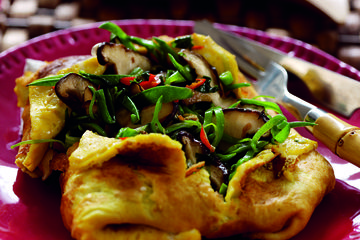 Chinese vegetable omelette