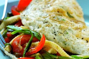 Spiced vegetable omelette