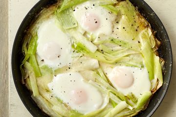 The Chiappas' egg and leek bake