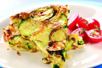 Courgette frittata