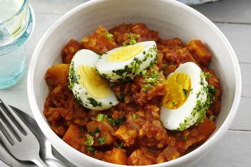 Veggie eggy curry