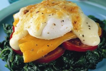 Haddock egg Florentine