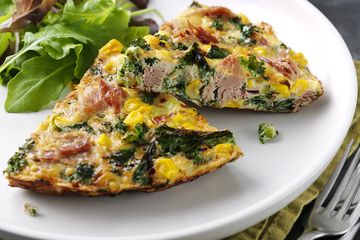 Steph Houghton’s Tuna, Sweetcorn and Kale Frittata