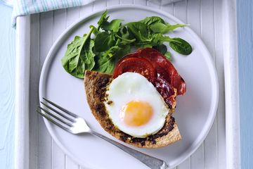 Pesto and Parma Baked Eggs