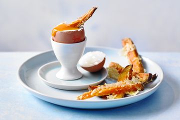 dippy eggs with sweet potato soldiers