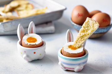dippy eggs with garlic pitta people