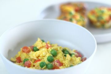 Scrambled egg with veg