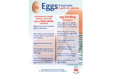 Eggs and food safety - a guide for caterers