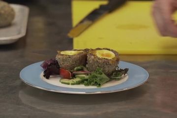 Black pudding scotch egg