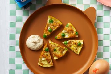 sweet potato and pea frittata