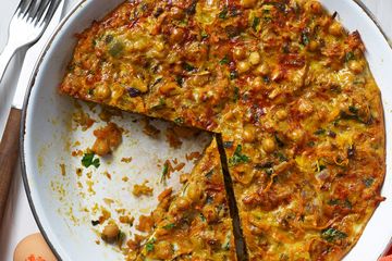 Veggie and chickpea frittata