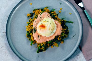 Air fryer poached eggs